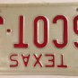 TX vanity SCOT SCOTT J license plate 1984 Scottish Scottie Scotty Scotto