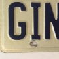 TX vanity GINNA GINA 1 license plate Regina Gena Geena Jenna 1994