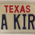 TX vanity AA KIRK license plate 1994 Kirkland Kerk Kirklyn Kirklin Kyrk