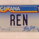 Vanity REN license plate Reginald Renny Renold Rene Renee Stimpy Renato Rena Rin