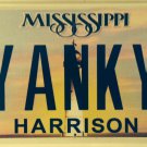 Vanity New York YANKY YANKEE license plate Baseball MLB Fan NYY Yankees American