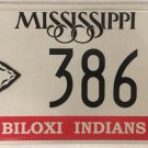 BILOXI INDIAN license plate Tribe Tunica Nation Native American Tribal Low #386