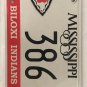 BILOXI INDIAN license plate Tribe Tunica Nation Native American Tribal Low #386