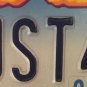 Vanity JUST FOR SHOW off license plate Classic Muscle Car historic Drive Real