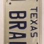 Vanity J BRAD license plate Bradley Bradly Bradford Brady Bradd Bradlee Bradbury