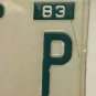 Vanity TERRI P license plate Terry Theresa Teresa Teri Terie Terresa Terrin 1983
