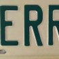 Vanity TERRI P license plate Terry Theresa Teresa Teri Terie Terresa Terrin 1983