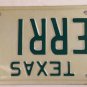 Vanity TERRI P license plate Terry Theresa Teresa Teri Terie Terresa Terrin 1983
