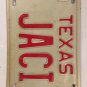 Vanity JACI JACEY license plate Jacee Jacy Jaicee Jacine Jaycee Jaycie Jacki 81