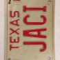 Vanity JACI JACEY license plate Jacee Jacy Jaicee Jacine Jaycee Jaycie Jacki 81