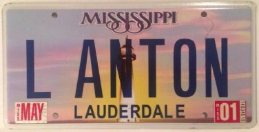 L ANTON vanity license plate Anthony Antonio Andon Teun Ton Toon Tony Antwon