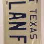 TX vanity ALAN FC license plate Allan Allen Alen Alain 1979