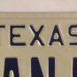 TX vanity ALAN FC license plate Allan Allen Alen Alain 1979