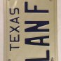 TX vanity ALAN FC license plate Allan Allen Alen Alain 1979