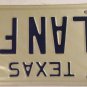 TX vanity ALAN FC license plate Allan Allen Alen Alain 1979
