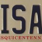 Vanity ELISA ELIZA license plate Lisa Liza Elizabeth Elisabeth Elisha Lizzy Liz