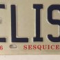Vanity ELISA ELIZA license plate Lisa Liza Elizabeth Elisabeth Elisha Lizzy Liz