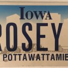 Vanity ROSEY ROSE license plate Rosie Rozy Rosy Rosita Rosina Rosa Rosetta Rosi