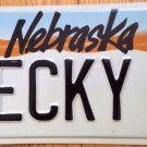 Vanity BECKY W license plate Rebecca Becki Becca Rivka Beck Reba Rebekah Rebeca