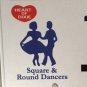 SQUARE & ROUND DANCERS license plate Western American Dancing Folk Cowboy Dance
