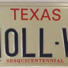 Sesquicentennial vanity MOLL V MOLLY license plate 1986 Mollie Mary Gun