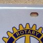 Texas ROTARY CLUB INTERNATIONAL license plate Service Above Self Rotarian Wheel