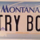 MT vanity COUNTRY BOY license plate Farmer Rancher Farm Cowboy Ranch Music song