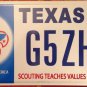 TX BOY SCOUT BOYSCOUT license plate Scouting Troop Camp Council BSA Baden Powell
