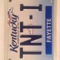 Vanity TNT 1 license plate Explode TV Channel Turner Network Trinidad bomb blast