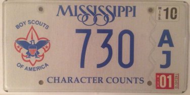 Boy Scout Boyscout license plate Scouting Scouts America camp BSA Jamboree #730