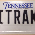Tennessee vanity GET RAMMING license plate hit hard RAM car truck 1500 2500 3500