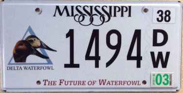 DELTA WATERFOWL FOUNDATION license plate Marsh Geese Ducks Birds Hunter Wetlands