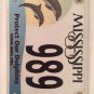 PALINDROME Dolphins #989 license plate Marine Mammal Dolphin Aquarium PD IMMS