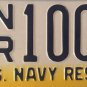 Penn U.S. NAVY RESERVE license plate USN Military USNR 100 Sailor USS ship