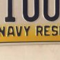 Penn U.S. NAVY RESERVE license plate USN Military USNR 100 Sailor USS ship