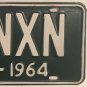 1964 HAM RADIO #K8NXN license plate Amateur Operator Call Sign ARRL Relay ARES