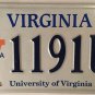 VA UNIVERSITY VIRGINIA UVA CAVALIERS WAHOOS license plate NCAA Champions Wahoowa