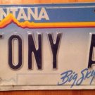 Vanity TONY A license plate Anthony Antonio Antoine Tonnie Tonny toni Antony Ton