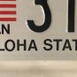 Hawaii PEARL HARBOR VETERAN license plate USS Arizona Pacific Fleet Memorial WW2
