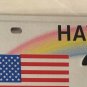 Hawaii PEARL HARBOR VETERAN license plate USS Arizona Pacific Fleet Memorial WW2
