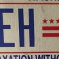 District Columbia Taxation license plate D.C. USA Graphic Washington DC #EH 4767