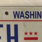 District Columbia Taxation license plate D.C. USA Graphic Washington DC #EH 4767