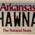 Arkansas vanity SHAWN A SHAWNA 1 license plate Shaun Shawnee Shaw Shawney Shauna