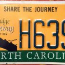 NC BLUE RIDGE BRP license plate Tweetsie Railroad Biltmore Grandfather Mountain