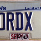 Illinois vanity FORD X4 license plate BMW Four Wheel Drive F150 Edge Explorer IL