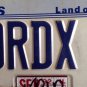 Illinois vanity FORD X4 license plate BMW Four Wheel Drive F150 Edge Explorer IL