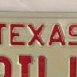 TX anity FOR BILL WILLIAM D license plate Willy Billy Willard Liam Willie Willis
