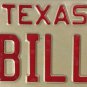 TX anity FOR BILL WILLIAM D license plate Willy Billy Willard Liam Willie Willis