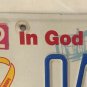 GOD WE TRUST SUPPORT TROOPS license plate Jesus Religion Church America United