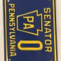 Pennsylvania SENATOR political license plate General Assembly Senate Legislature